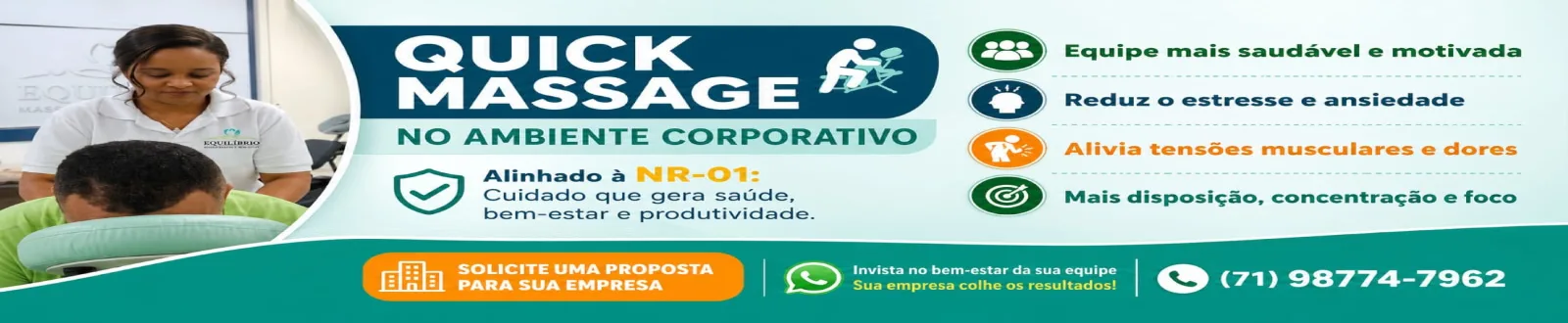 Massoterapia para sua empresa